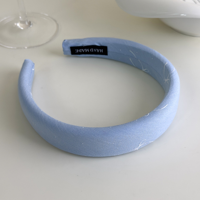 Diadema Ancha con Estampado de Lazo Francés