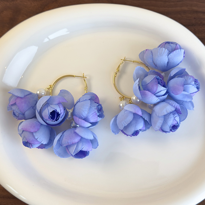 Perlové Náušnice s Střapci