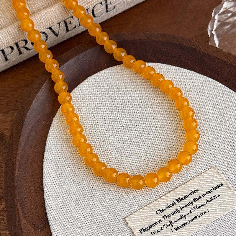 Намисто-чокер з Жовтих Скільних Намистин