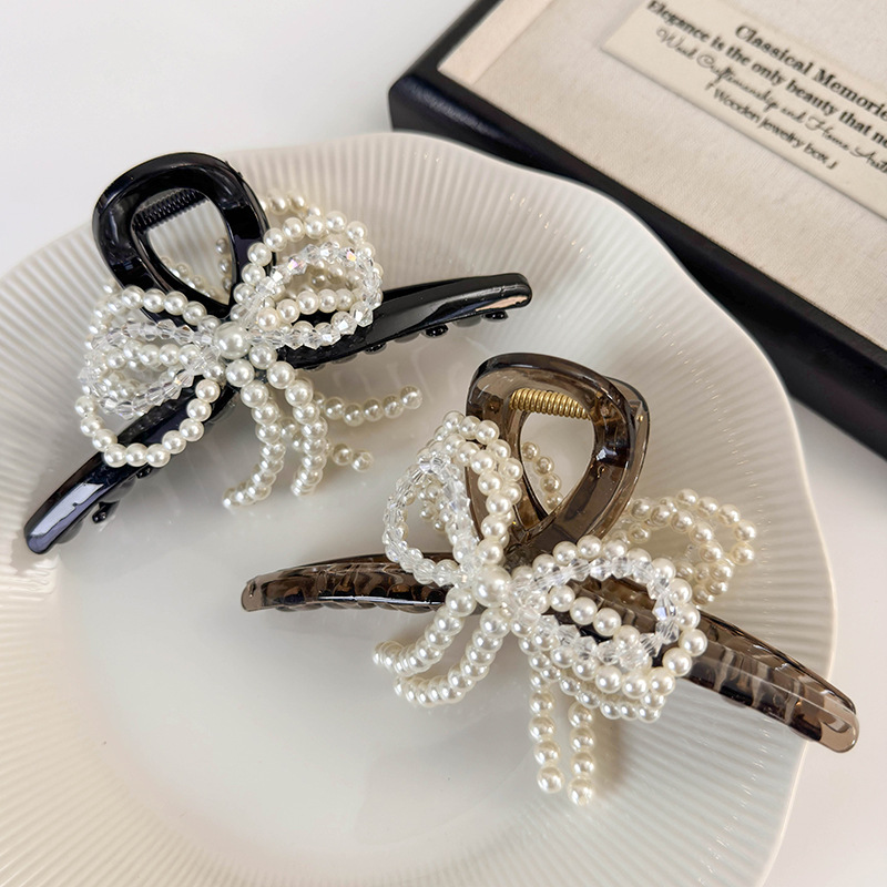 Кришталева Перлова Бант для Зачіски-Пучка