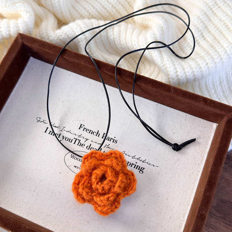 Πλεκτό Λουλούδι Κόσμημα Καθρέφτη