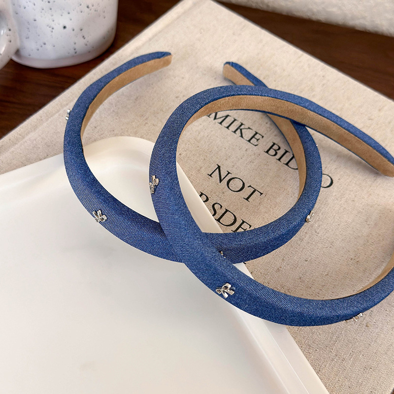 Bandeau à Noeud Denim