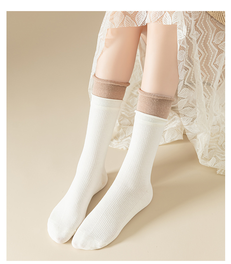 Meias Meia Cano Color-Block