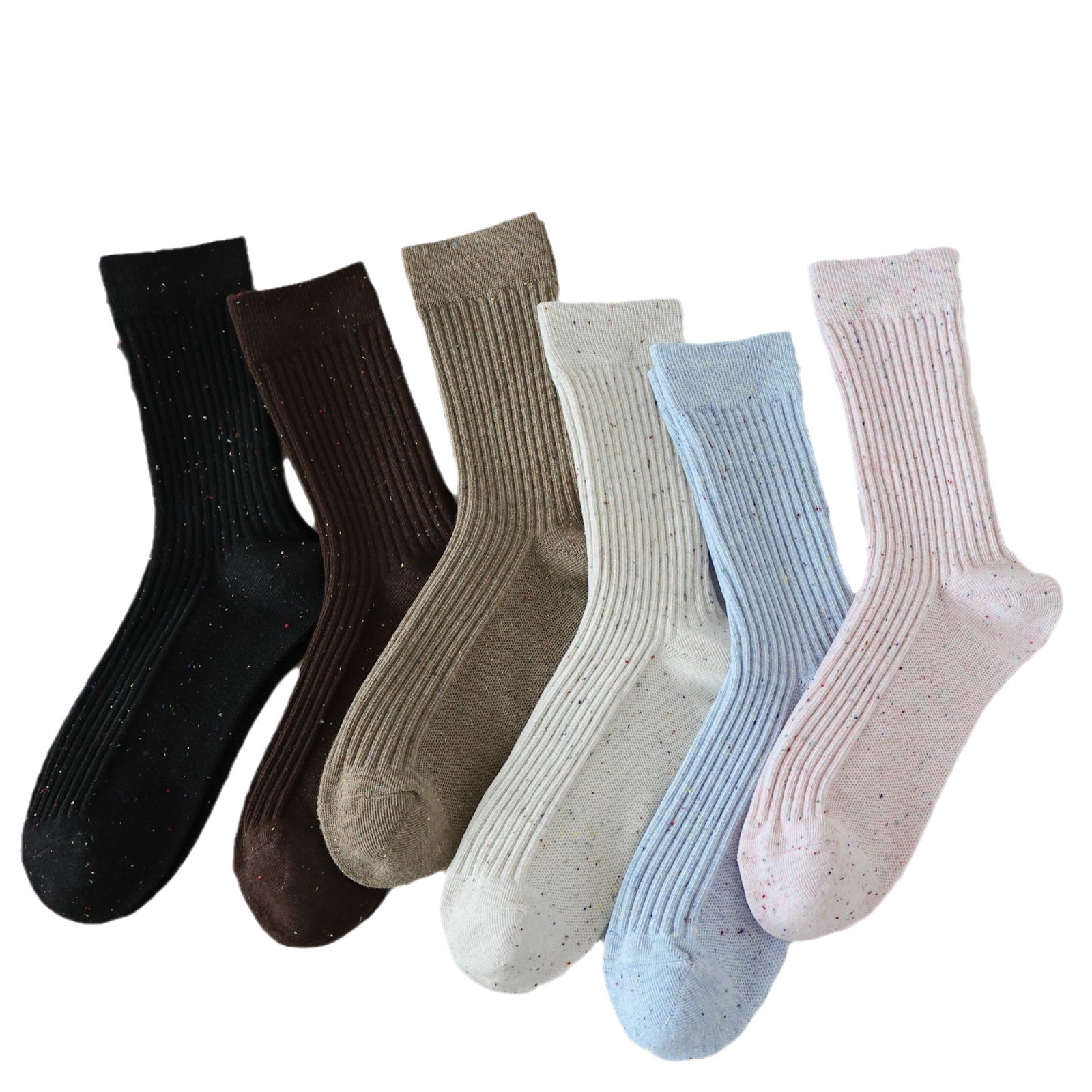 Meias Mid-Crew de Algodão para Mulher