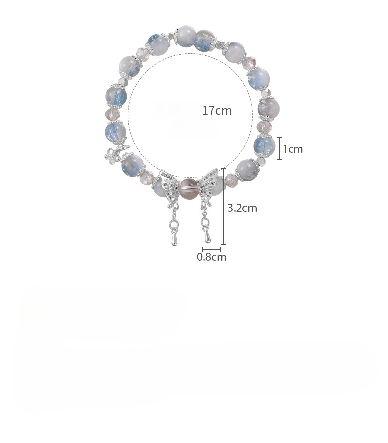 나비 크리스탈 팔찌