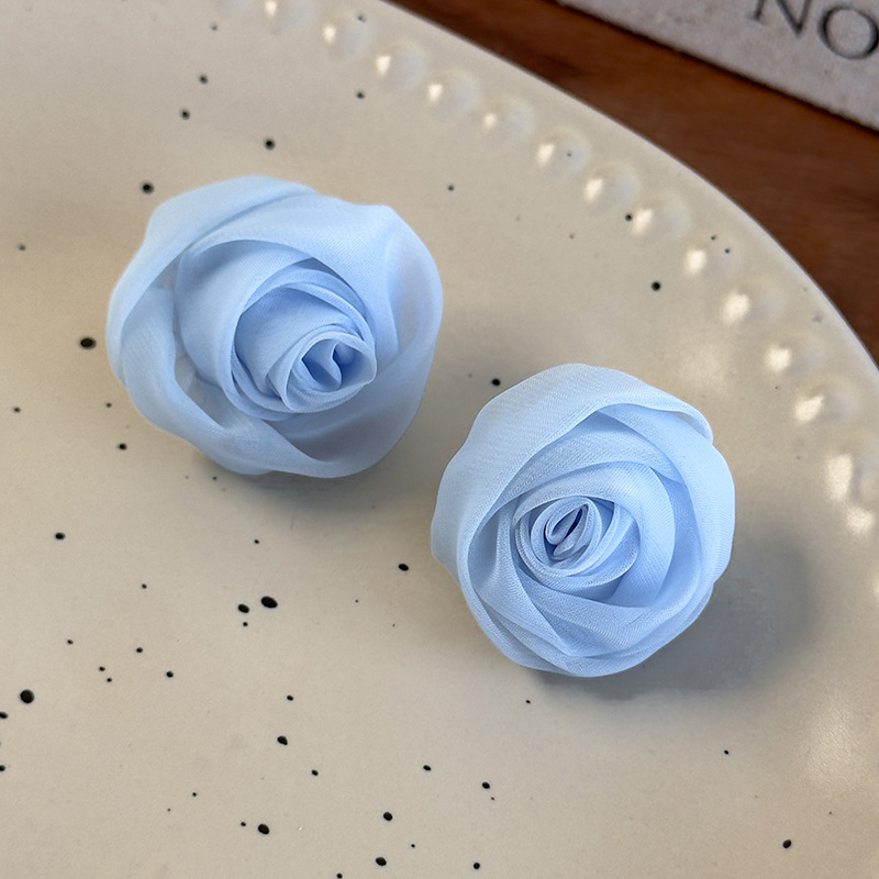 튤립 장미 꽃 귀걸이