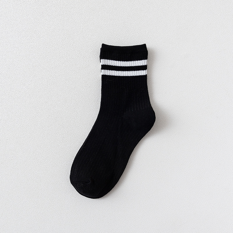 Женские Ребристые Носки с Двумя Полосками