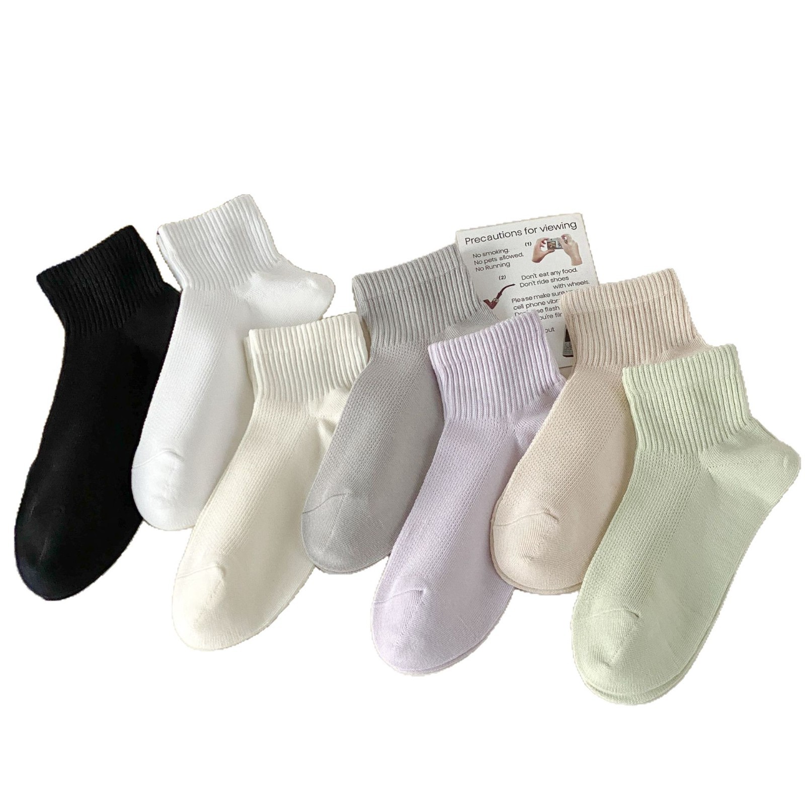 Meias Femininas de Algodão com Malha