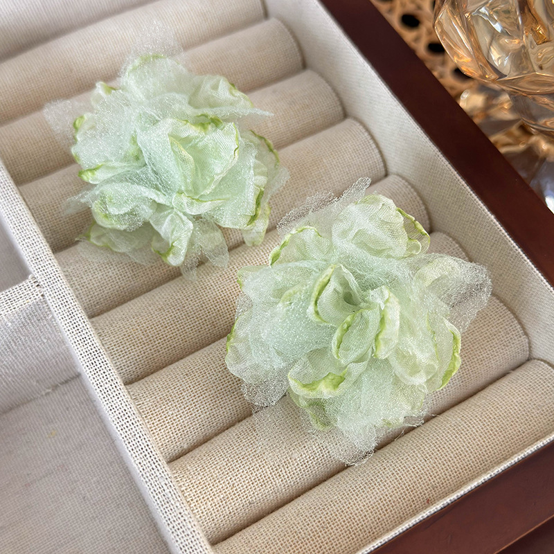 메쉬 플라워 이어링