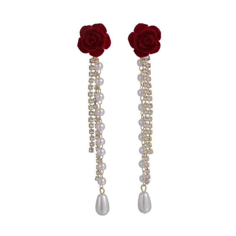 Camellia Fringe Earrings