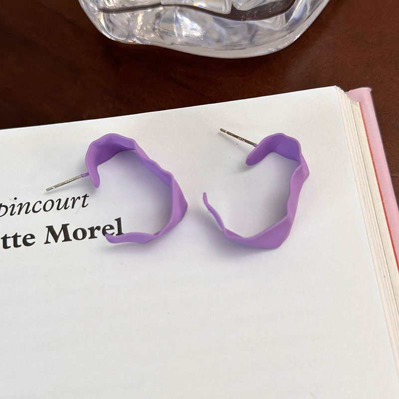 기하학 플라워 하트 귀걸이