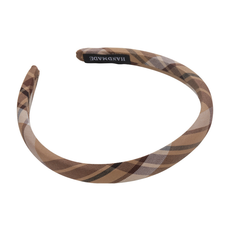 Pinza de Pelo de Tela Cuadros Vintage