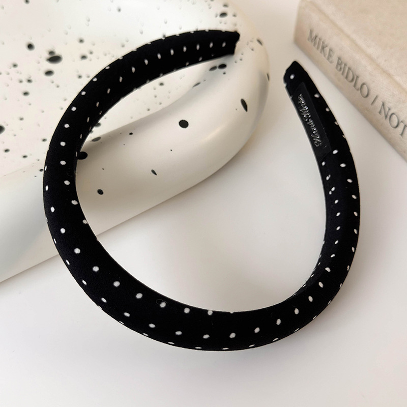 Cinta para el Cabello de Satén con Lunares