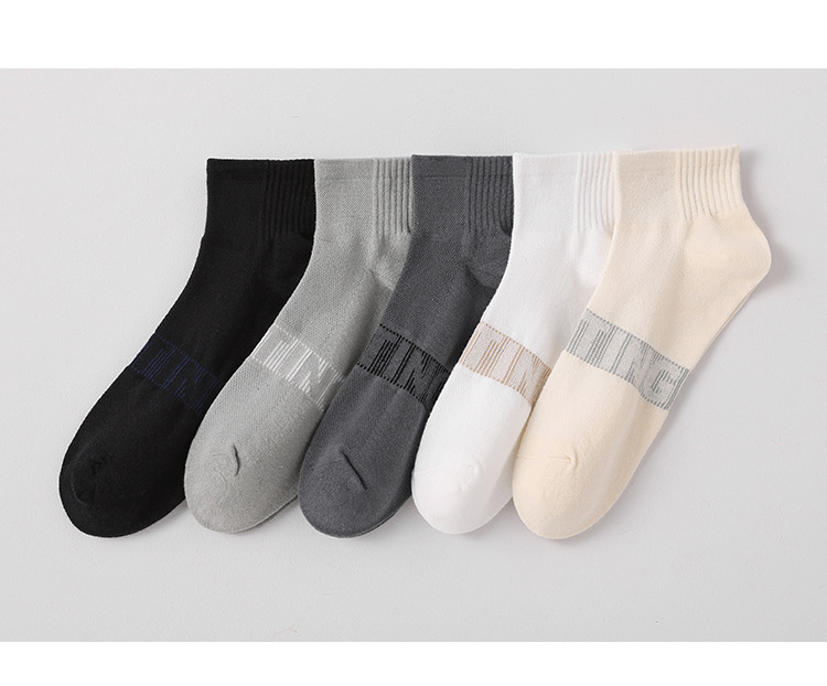 Kaus Kaki No-Show Pria Katun