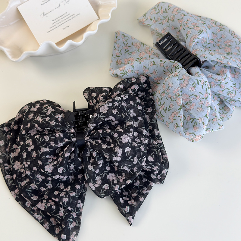 리본 포니테일 클립