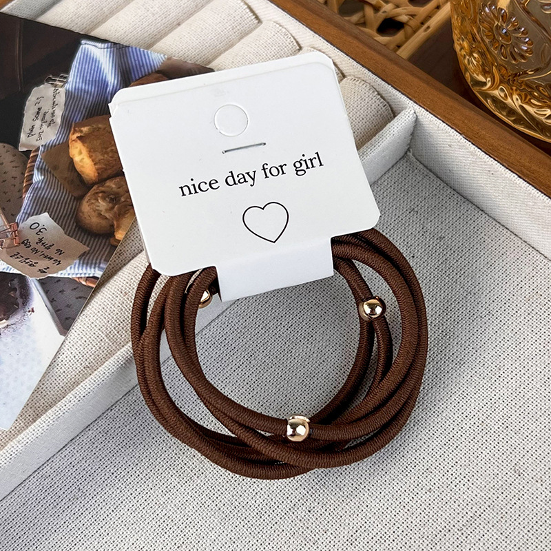 Haargummis mit Goldperlen Klein