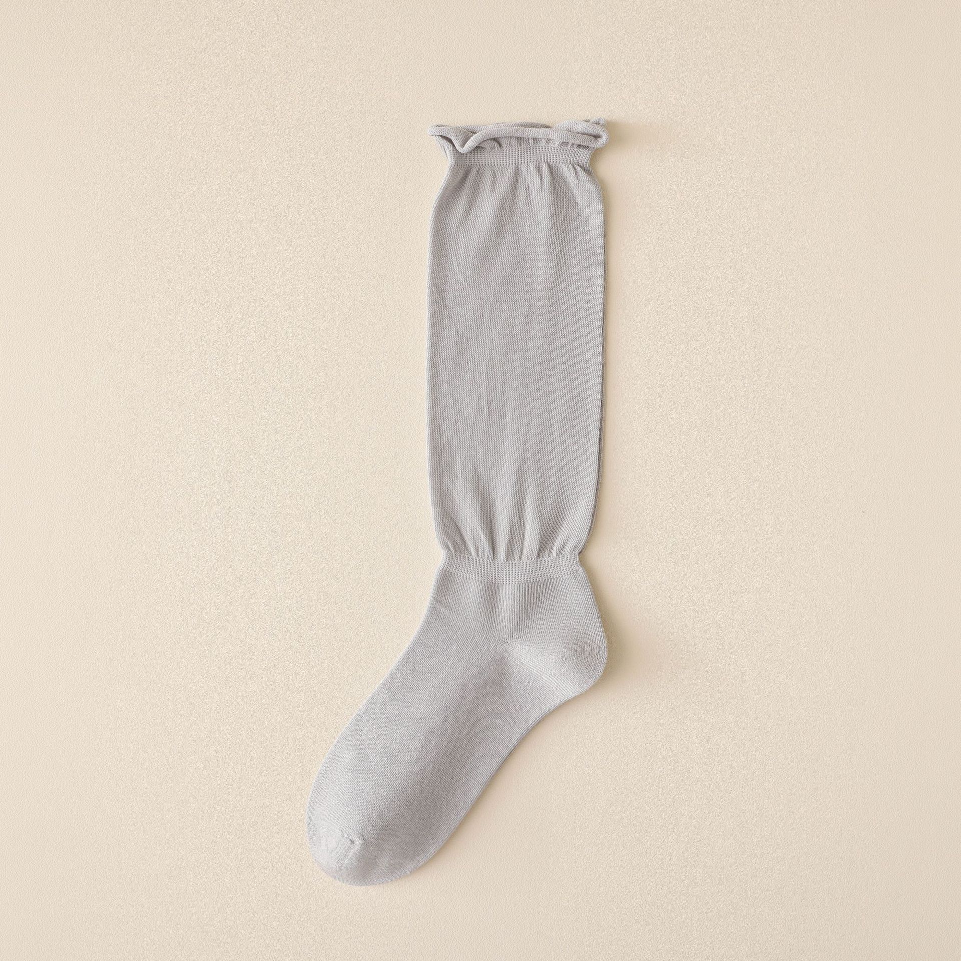 Meias Descaídas de Algodão Sem Costura