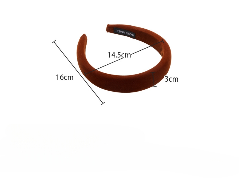 Cinta para el Cabello de Terciopelo Naranja Calabaza