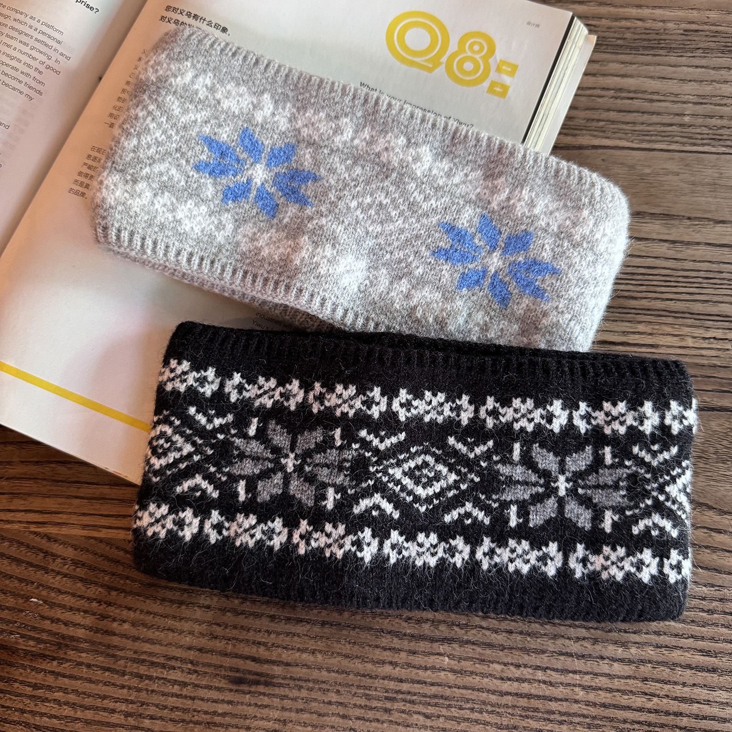 Πλεκτή Κάπα για Μαλλιά με Φαρδύ Γείσο