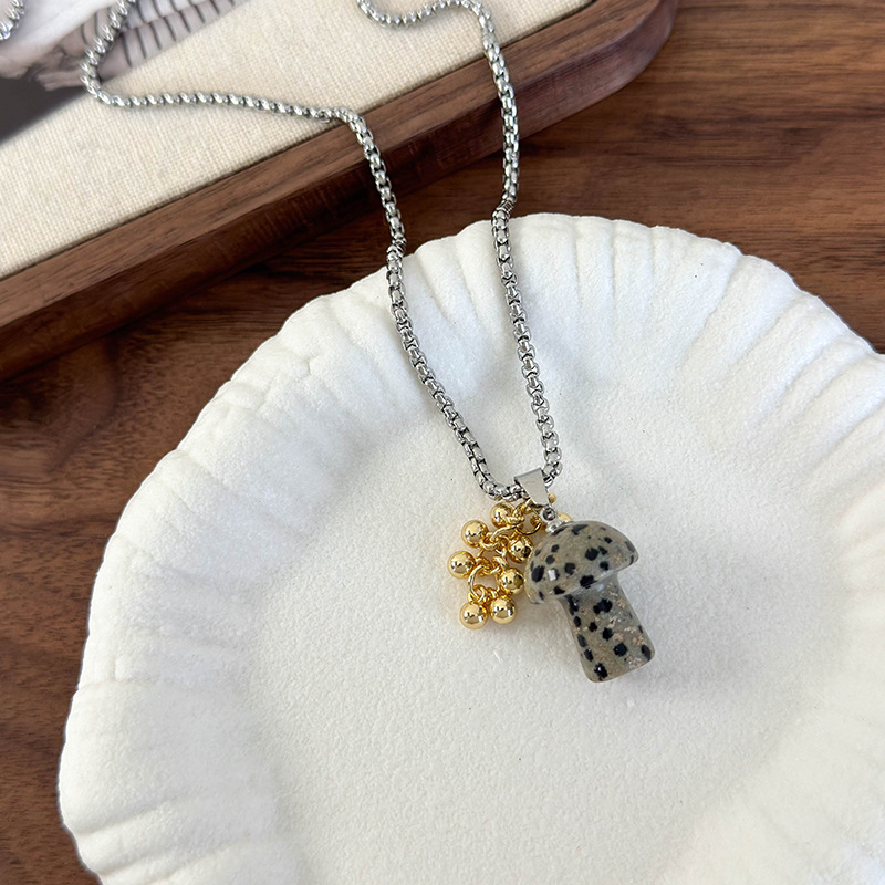 버섯 펜던트 목걸이