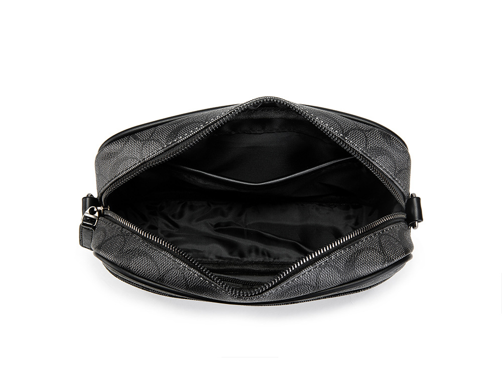 メンズチェックメッセンジャークロスボディバッグ