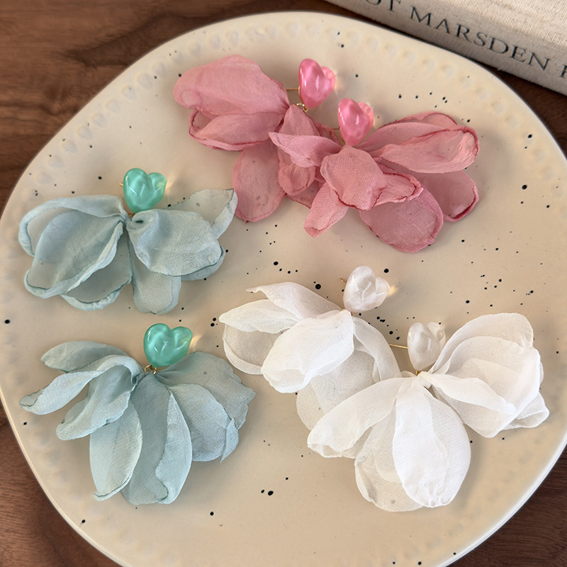 Серьги-Лепестки Сердца