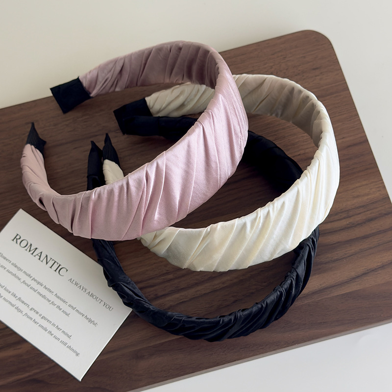 Banda de Păr Plisată din Satin