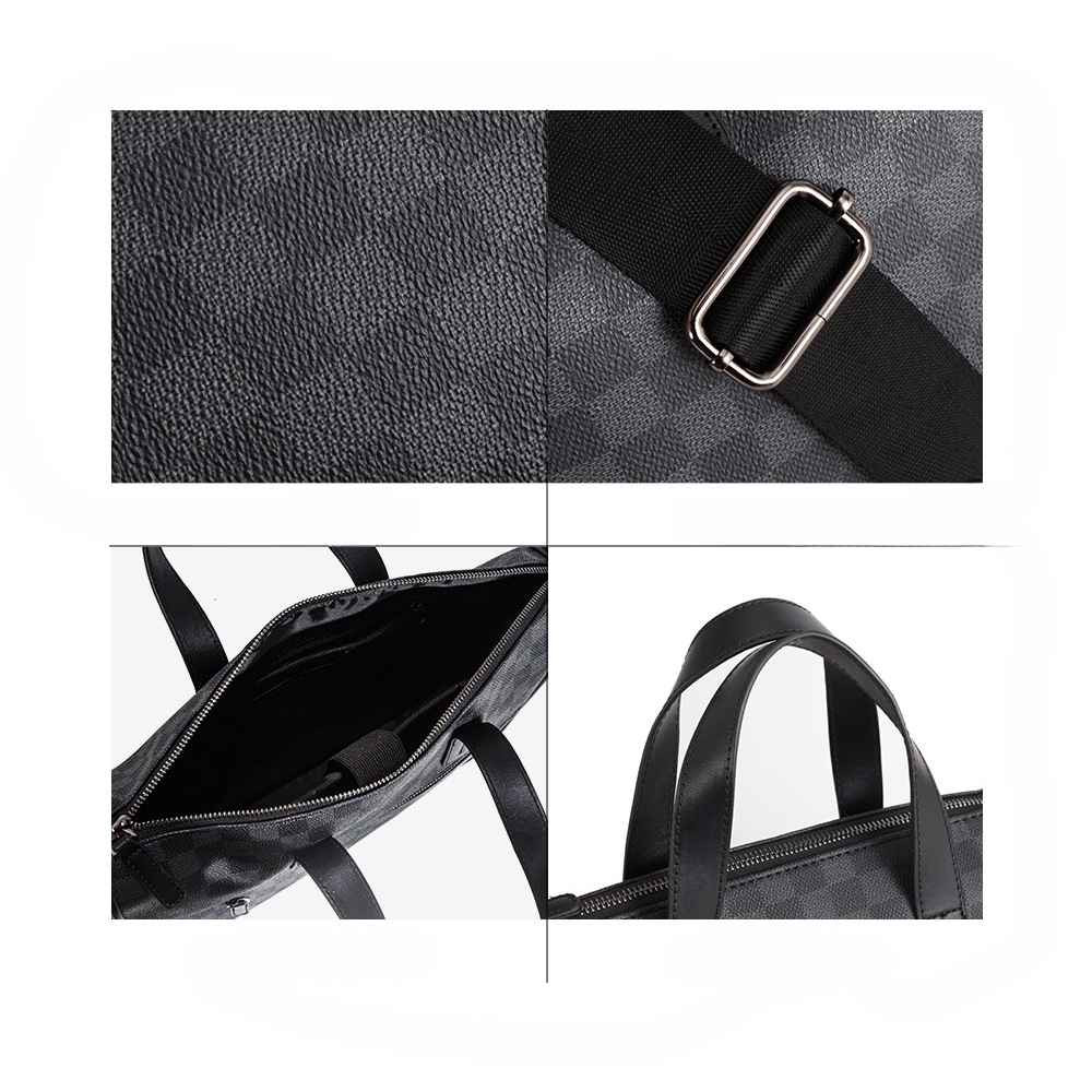 حقيبة كمبيوتر محمول وكتف رجالية منقوشة