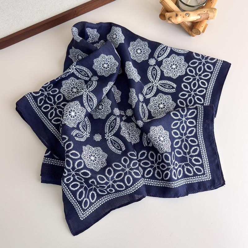 Geometrisches Quadratisches Tuch für Frauen