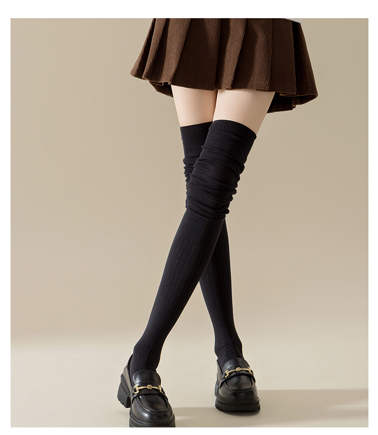 Meias Femininas Acima do Joelho Sem Costura