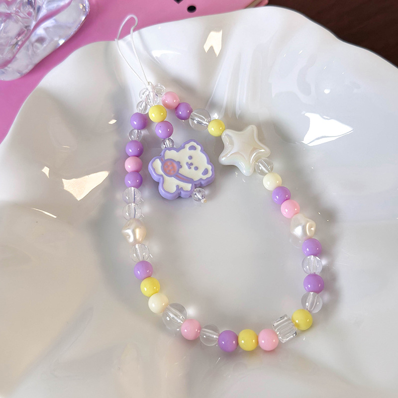 حزام هاتف بالخرز الملون