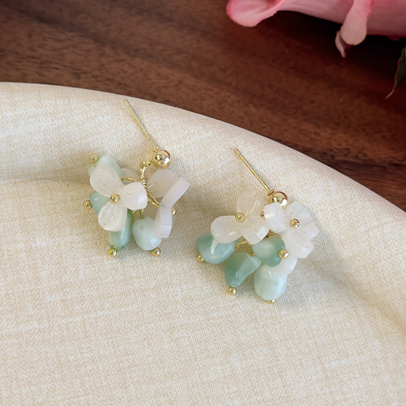 비즈 네크리스 & 이어링 세트