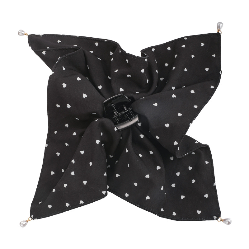 Heart Polka Dot Hair Clip