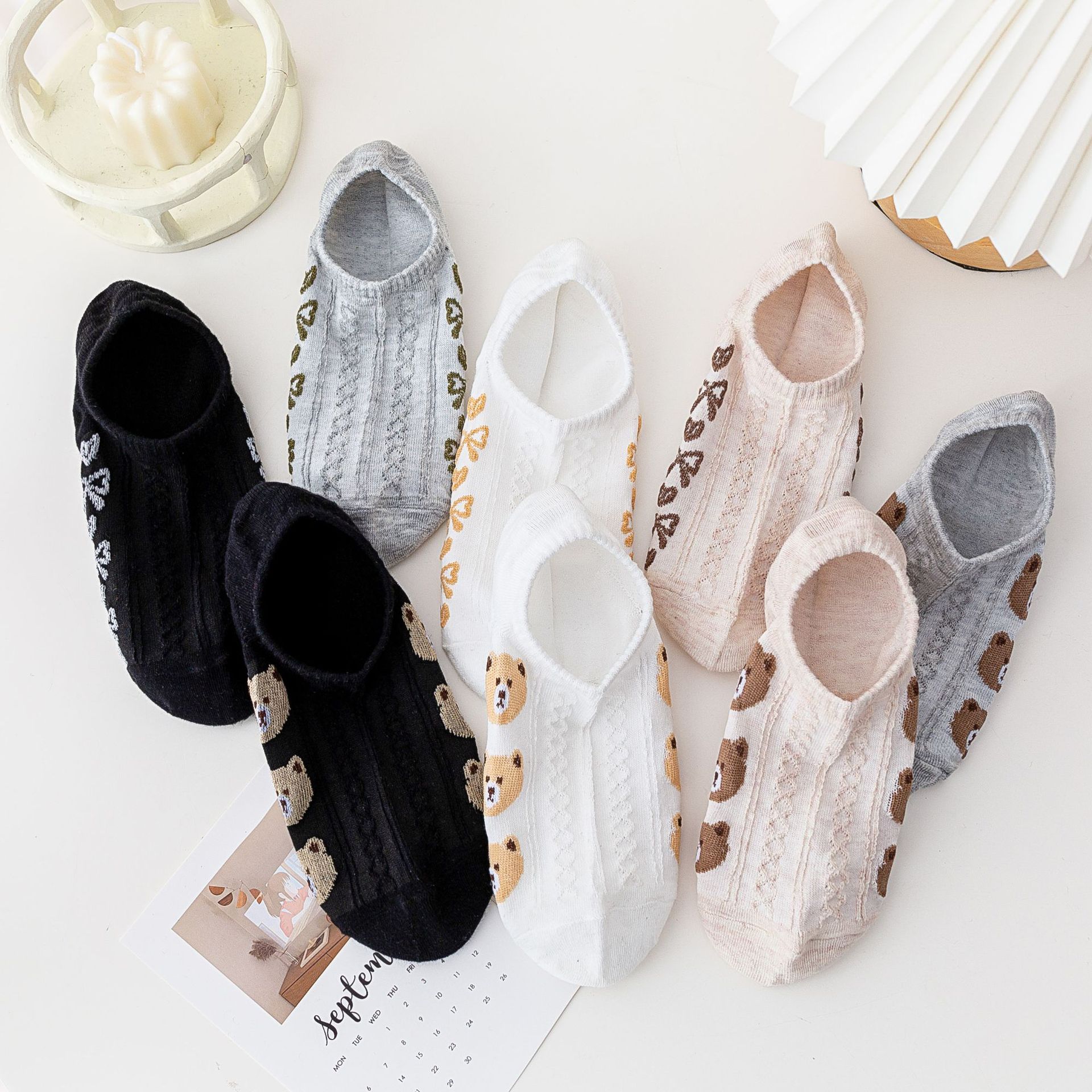 Ponožky Cartoon Medvěd Loaf