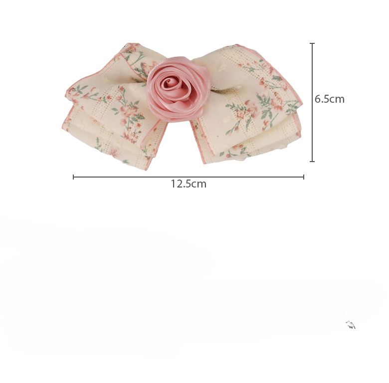 Pince à Cheveux Rose Florale