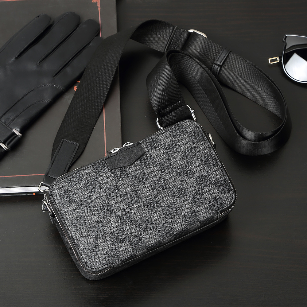 メンズ クロスボディバッグ プレード