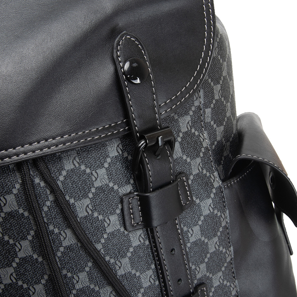 클래식 체크 백팩