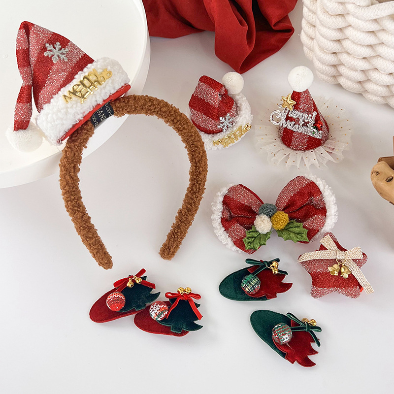 Agrafuri și benzi pentru păr de Crăciun