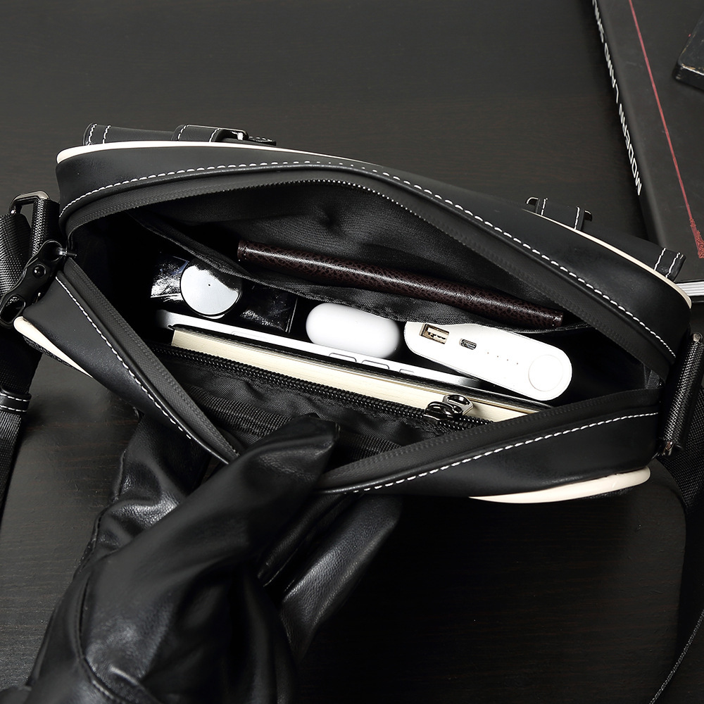 Heren Schoudertas met Ruitpatroon