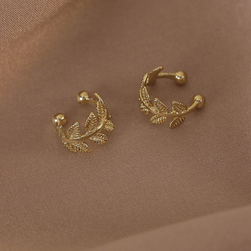 Leaf and Flower Ear Cuffs
