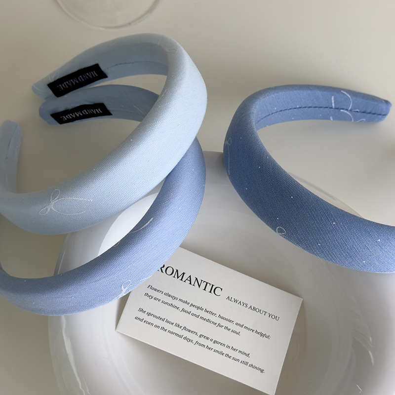 Diadema Ancha con Estampado de Lazo Francés