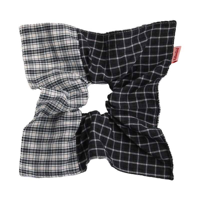 カラーブロック プラッド スクランチー