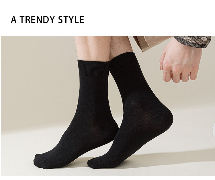 Meias de Algodão Masculinas Meia-Canela