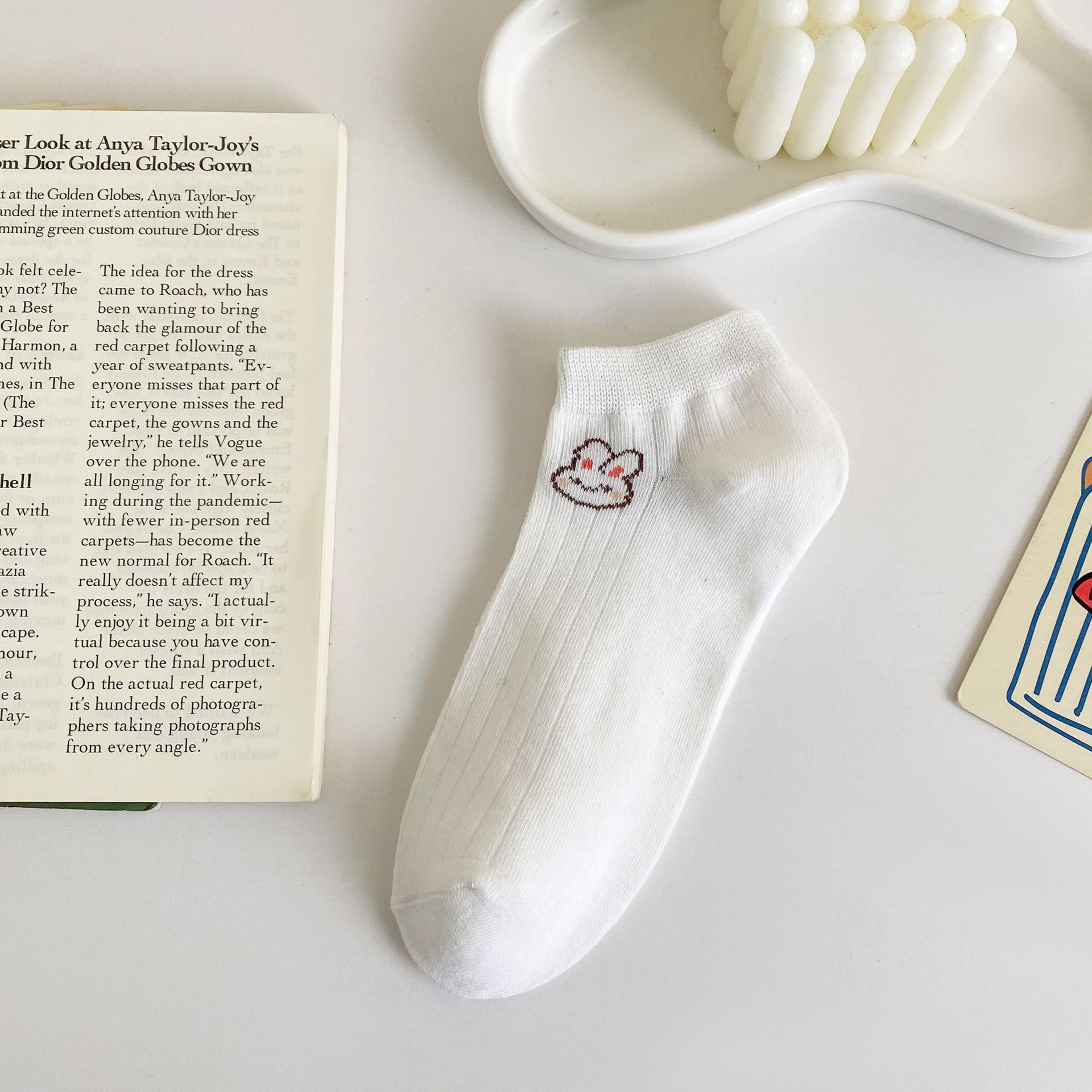 Жіночі бавовняні носки-невидимки