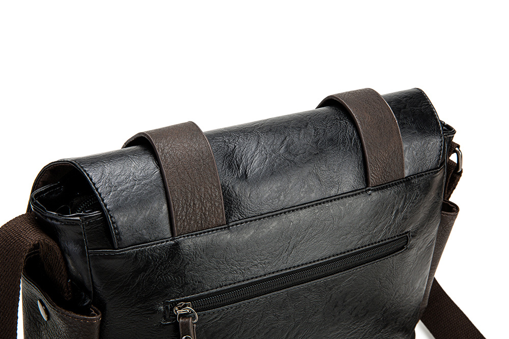 Borsa a tracolla in pelle PU per uomo