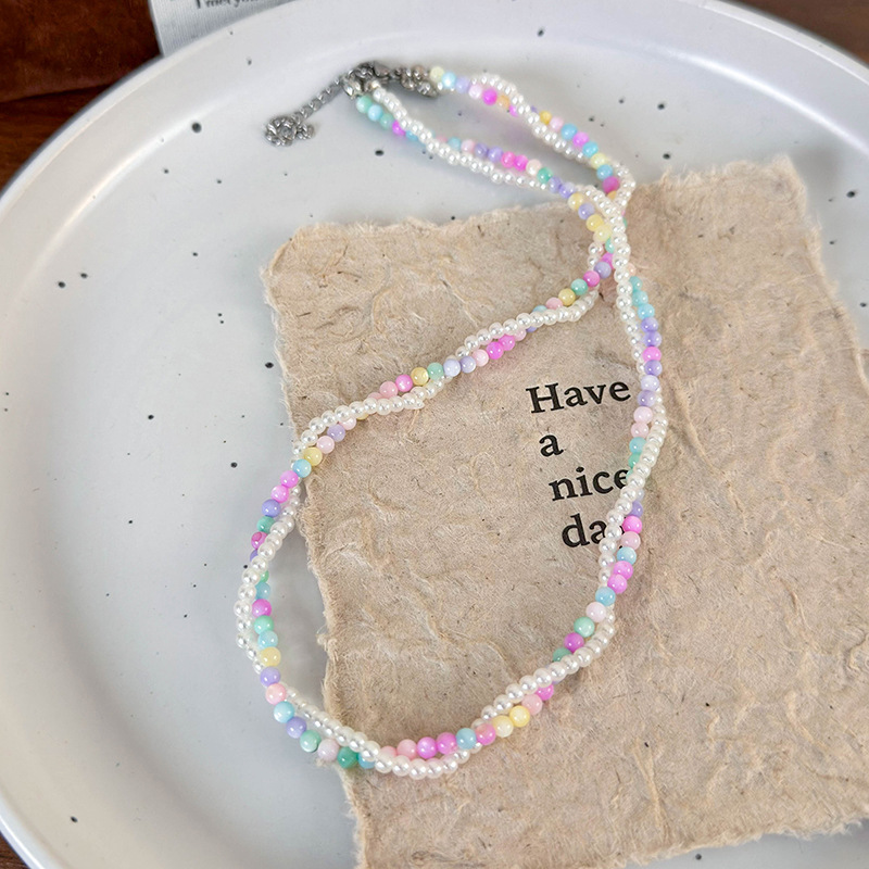 Kleurrijke Kralen Parelketting