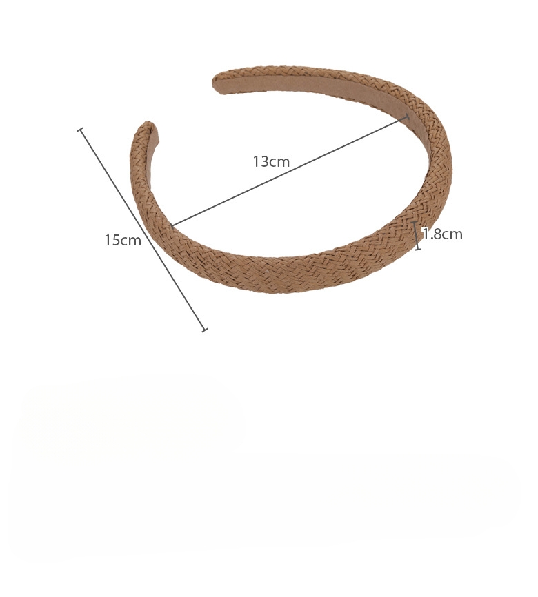 Cinta para el Cabello de Paja Trenzada