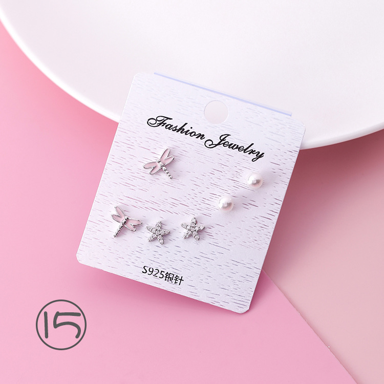 أقراط مثبتة فضة 925