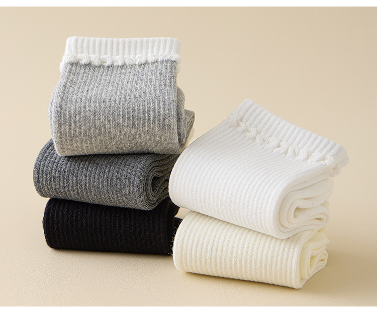 Meias Cano Médio com Barra Bolha