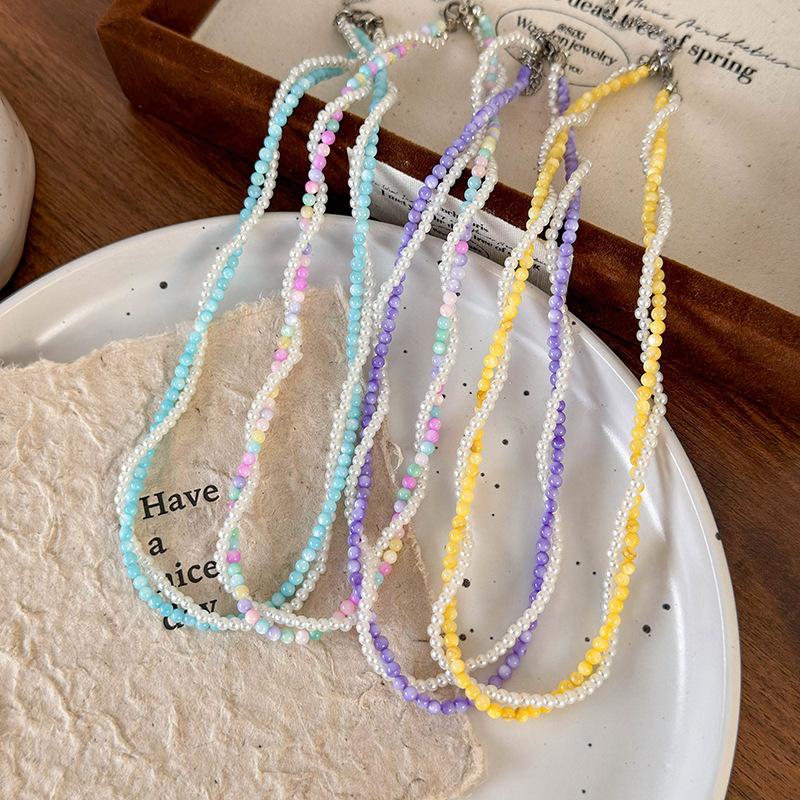 Kleurrijke Kralen Parelketting